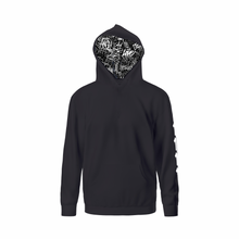Load image into Gallery viewer, BLACK HOODIE/WHITE 1111
