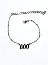 Load image into Gallery viewer, 000 ANGEL NUMBER ANKLE BRACELET - AngelNumbersMerch

