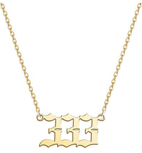Load image into Gallery viewer, 333 ANGEL NUMBER NECKLACE - AngelNumbersMerch
