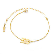 Load image into Gallery viewer, 333 ANGEL NUMBER ANKLE BRACELET - AngelNumbersMerch

