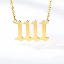 Load image into Gallery viewer, 1111 Gold Angel Number Necklace
