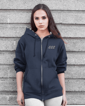 Load image into Gallery viewer, 222 / Navy Blue Unisex Angel Number Hoodie from Angel Numbers Merch Official, representing balance &amp; trust in the universe.
