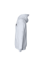 Load image into Gallery viewer, WHITE HOODIE/111 IN BLACK -  hoodie with 111 Angel Number design from Angel Numbers Merch Official, symbolizing new beginnings &amp; manifestation.

