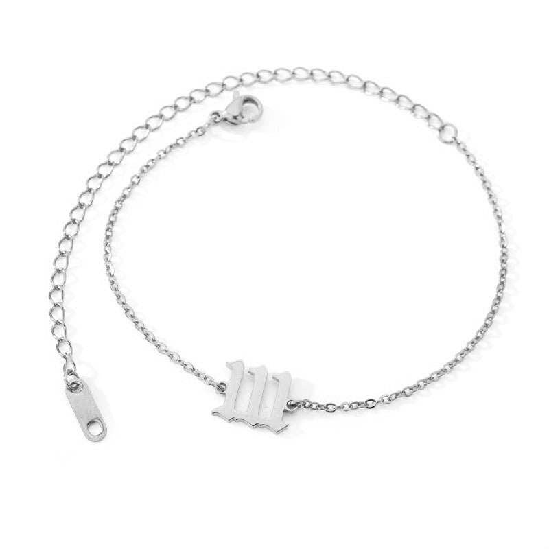 111 ANGEL NUMBER ANKLE BRACELET - AngelNumbersMerch