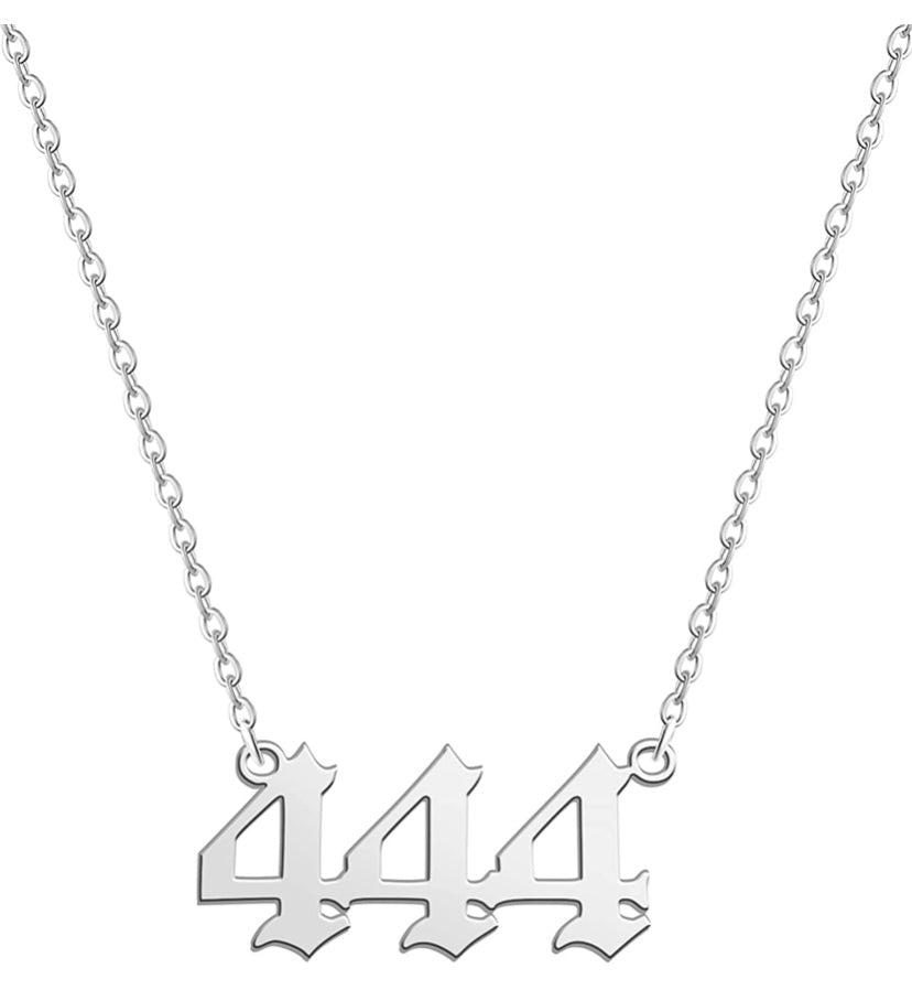 444 ANGEL NUMBER NECKLACE - AngelNumbersMerch