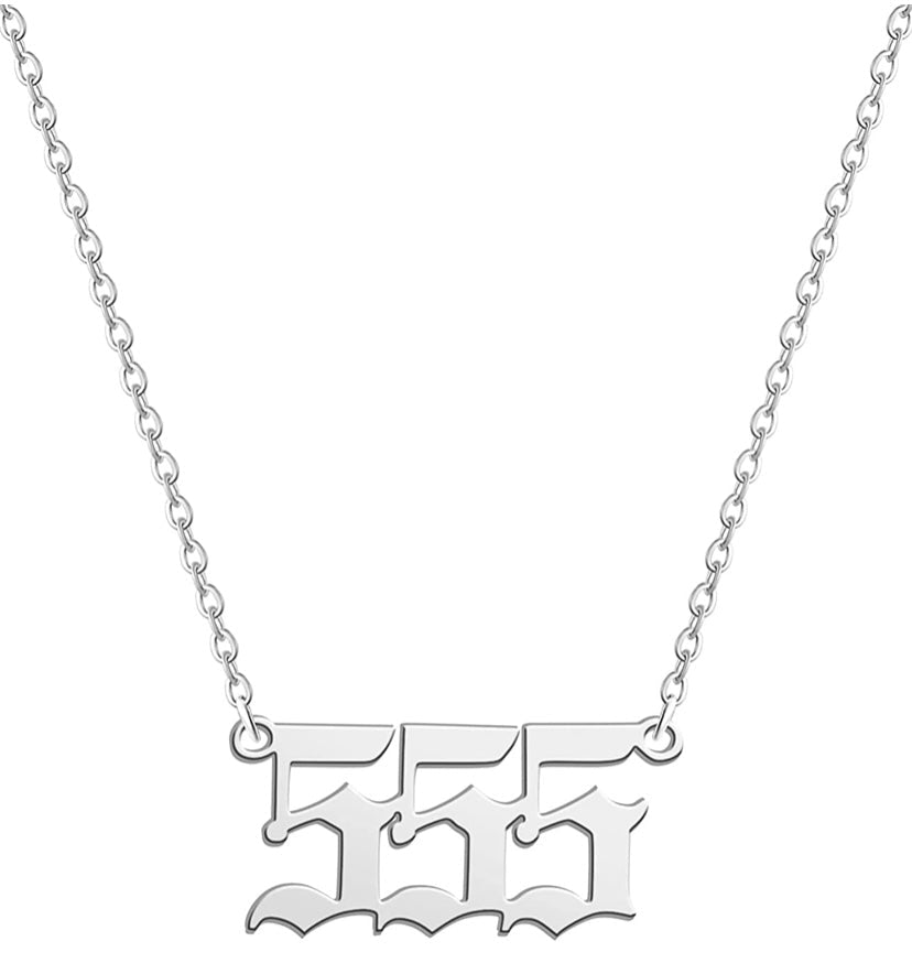 555 ANGEL NUMBER NECKLACE - AngelNumbersMerch